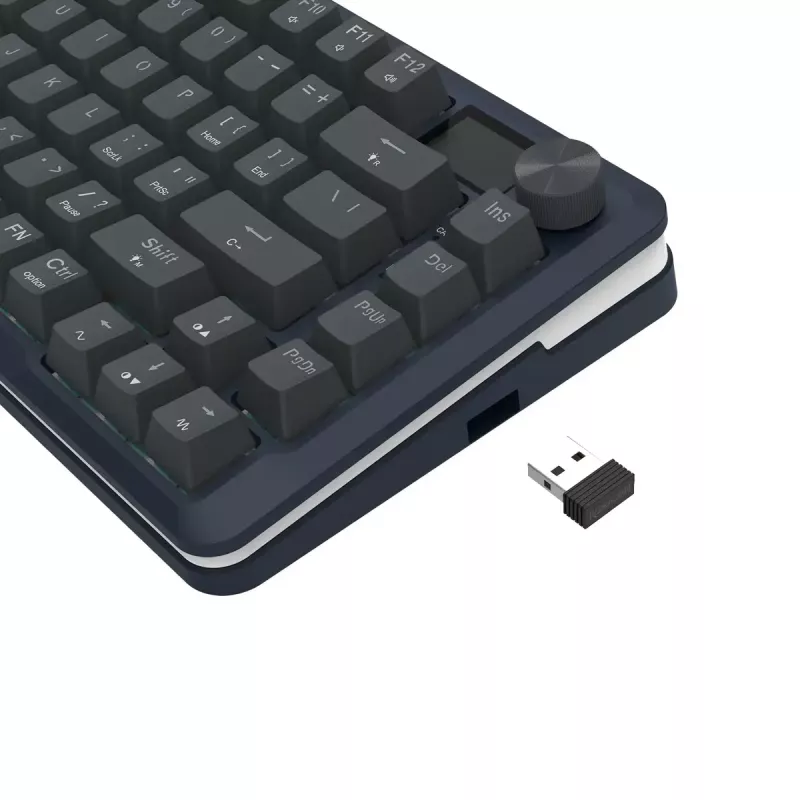 Mehāniskā tastatūra REDRAGON K708-RGB-PRO ar USB, RF bezvadu un Bluetooth, 1,5 m kabelis, melna, 0,76 kg