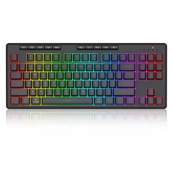 REDRAGON K516RGB-PRO SHIVA PRO 87 tastatūra USB RF Bluetooth melna