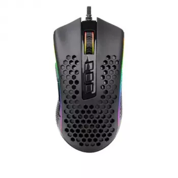 Vadu spēļu pele REDRAGON M808-RGB Storm — USB Type-C, melna, 85 g