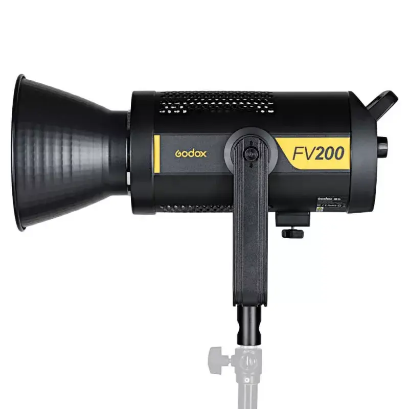 Godox FV200 foto zibspuldzes studijas gaisma 1/8000 s Melns