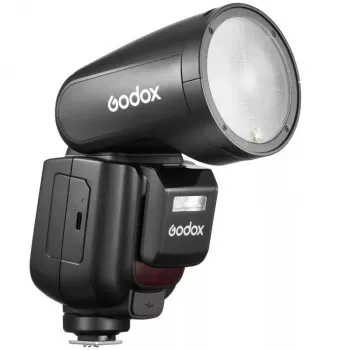 Zibspuldze videokamerai Godox V1Pro Melna 1,5 s pārlādēšanās laiks