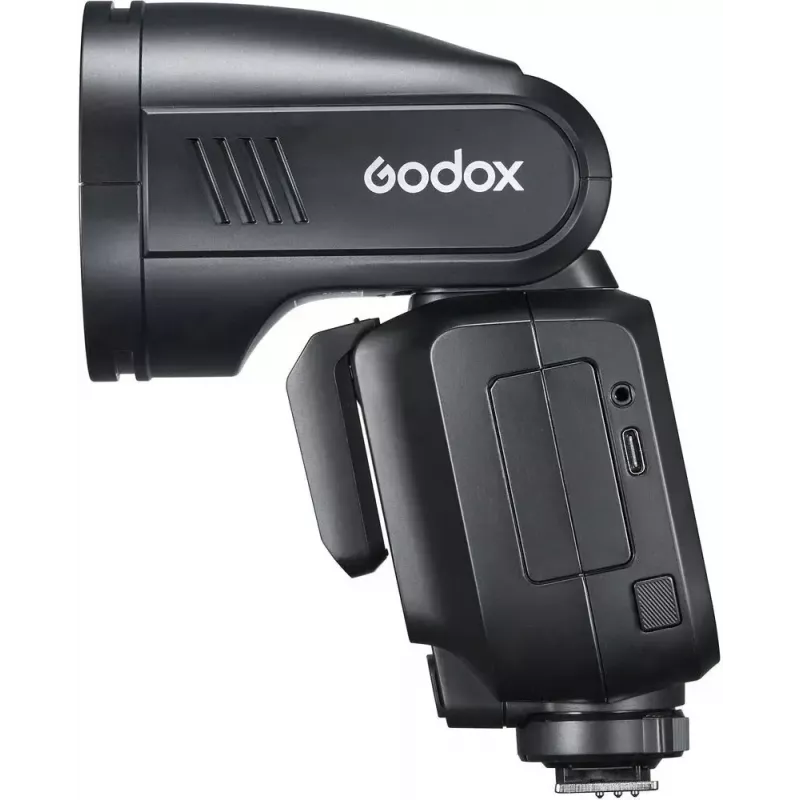 Zibspuldze Godox V100-F Fujifilm — portatīvā litija-jonu strobe kamerai