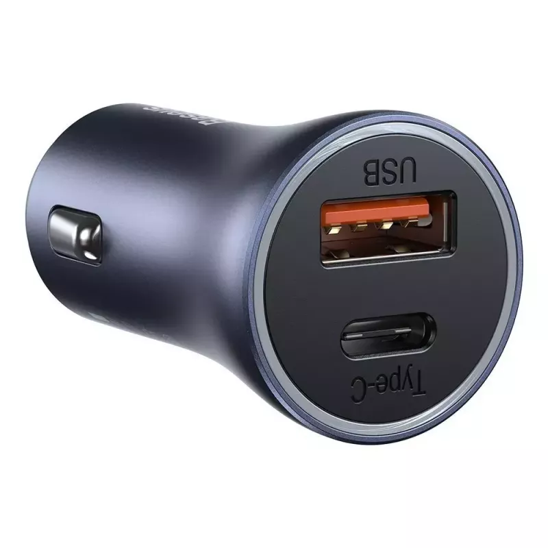 Auto lādētājs Baseus TZCCJD-0G 40W tumši pelēks — USB strāvas adapteris automašīnai