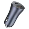 Auto lādētājs Baseus TZCCJD-0G 40W tumši pelēks — USB strāvas adapteris automašīnai