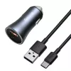 Auto lādētājs Baseus TZCCJD-0G 40W tumši pelēks — USB strāvas adapteris automašīnai