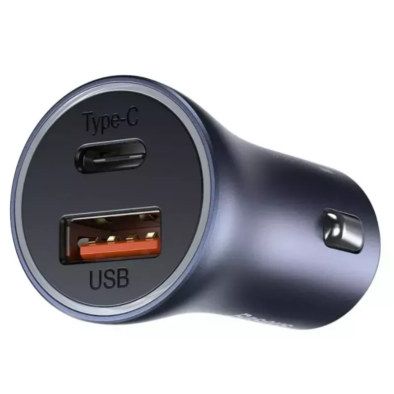 Auto lādētājs Baseus TZCCJD-0G 40W tumši pelēks — USB strāvas adapteris automašīnai