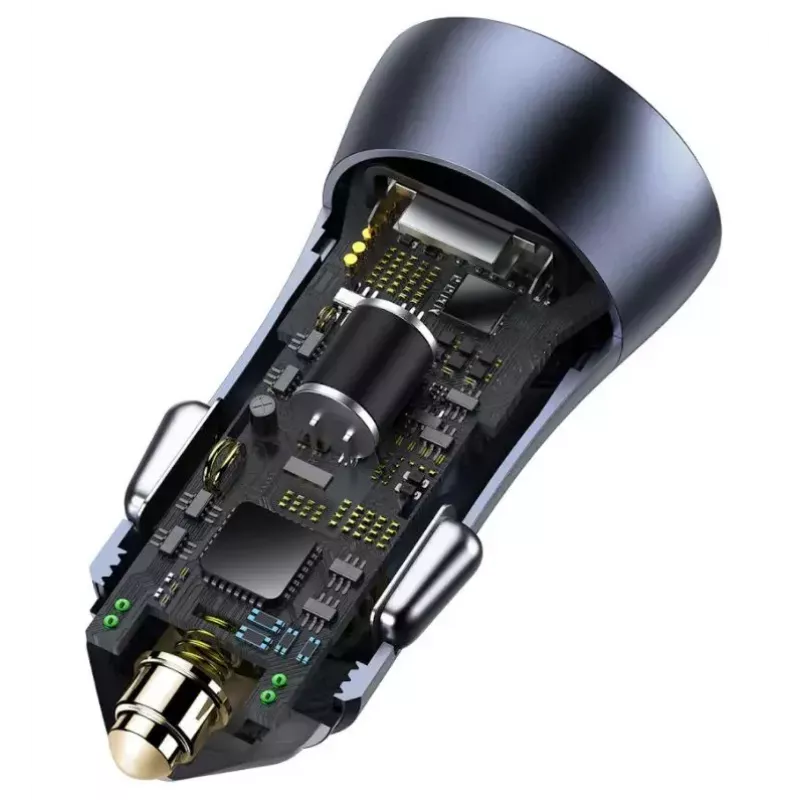 Auto lādētājs Baseus TZCCJD-0G 40W tumši pelēks — USB strāvas adapteris automašīnai