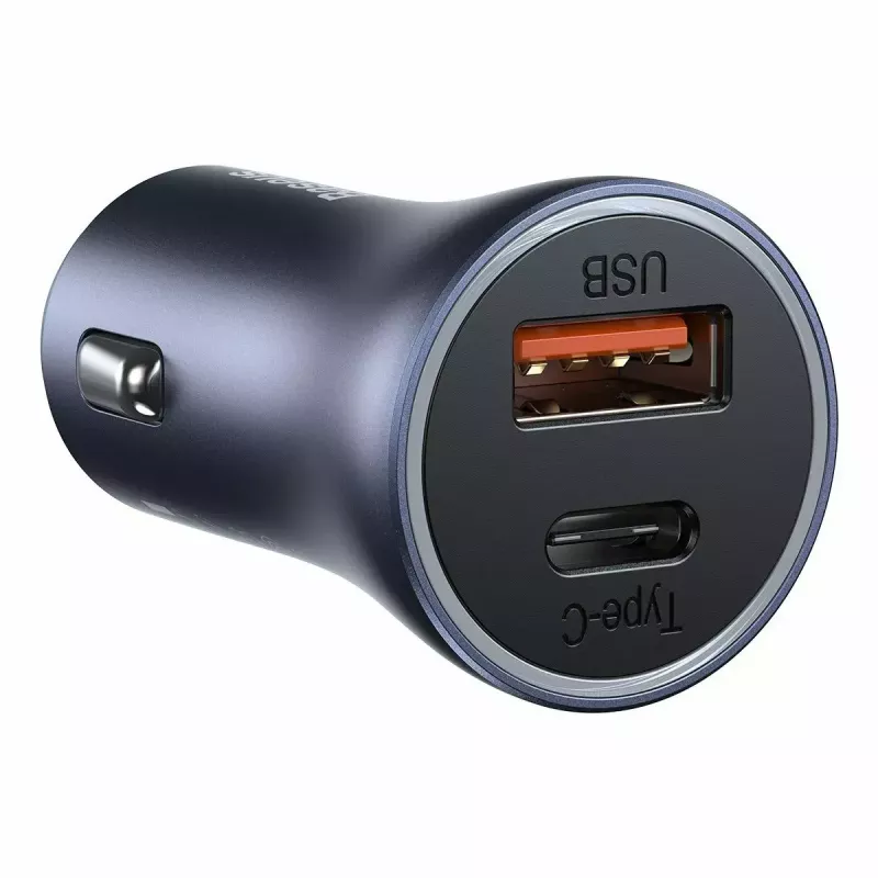 Auto lādētājs Baseus TZCCJD-0G 40W tumši pelēks — USB strāvas adapteris automašīnai