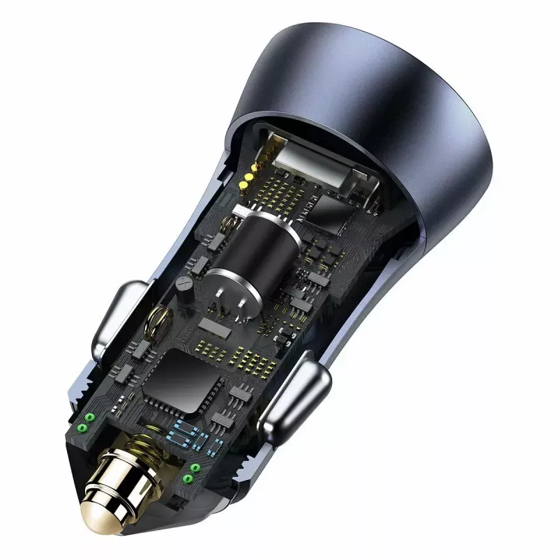Auto lādētājs Baseus TZCCJD-0G 40W tumši pelēks — USB strāvas adapteris automašīnai