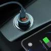 Auto lādētājs Baseus TZCCJD-0G 40W tumši pelēks — USB strāvas adapteris automašīnai