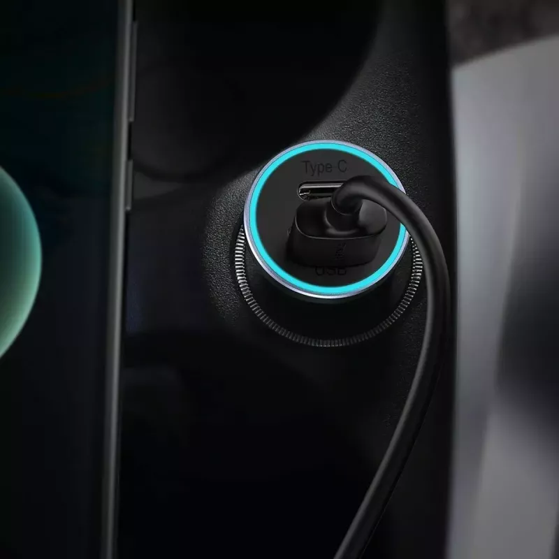 Auto lādētājs Baseus TZCCJD-0G 40W tumši pelēks — USB strāvas adapteris automašīnai