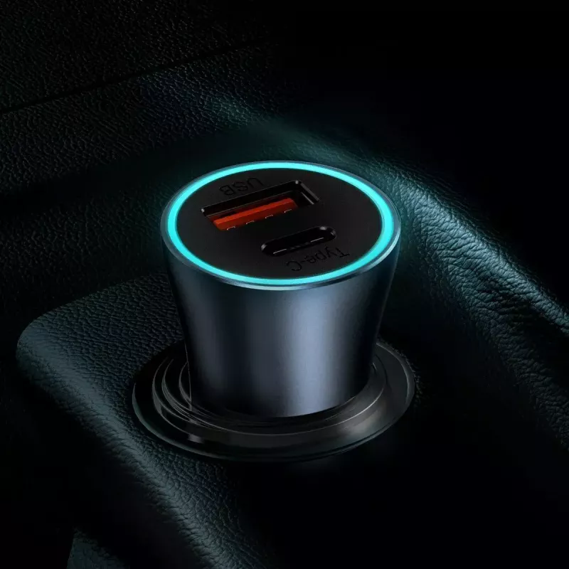 Auto lādētājs Baseus TZCCJD-0G 40W tumši pelēks — USB strāvas adapteris automašīnai