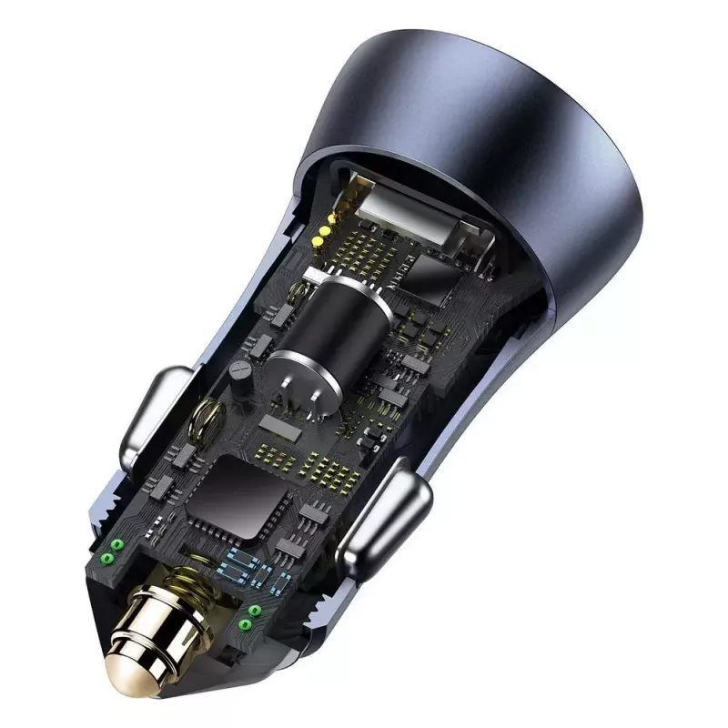 Auto lādētājs Baseus TZCCJD-0G 40W tumši pelēks — USB strāvas adapteris automašīnai