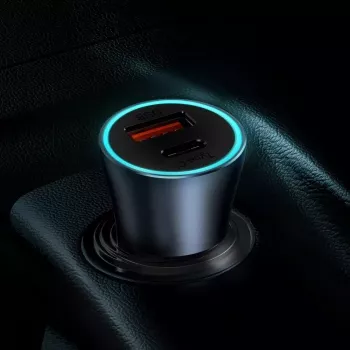Auto lādētājs Baseus TZCCJD-0G 40W tumši pelēks — USB strāvas adapteris automašīnai