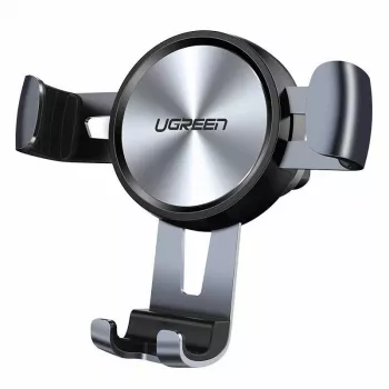 Auto telefona turētājs UGREEN Gravity Holder ventilācijas režģim, pelēks, modelis 50564