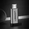 UGREEN USB-C uz micro USB adapteris, pelēks