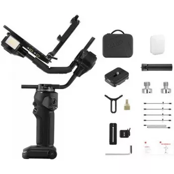 Gimbal Zhiyun Crane 4 3-asu stabilizators ar līdz 10 stundu akumulatora darbību