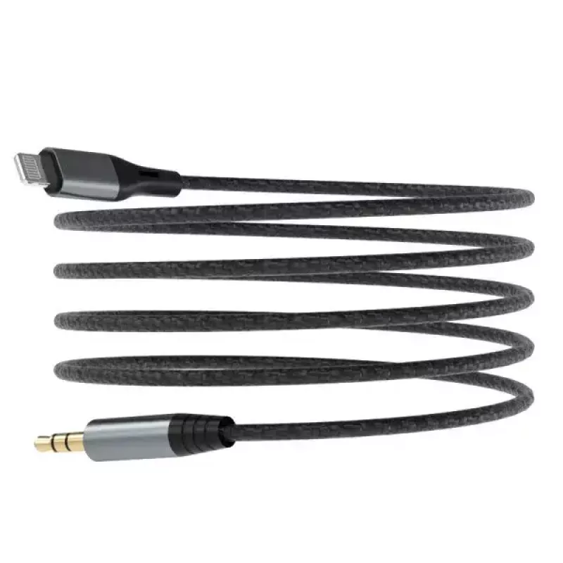 DUDAO audio kabelis Lightning - mini jack 3.5mm 1m pelēks L11PRO