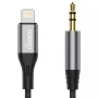 DUDAO audio kabelis Lightning - mini jack 3.5mm 1m pelēks L11PRO