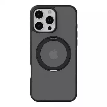 Macīgs telefona maciņš Torras Pro Series iPhone 16 Pro, Melns, X00FX1911