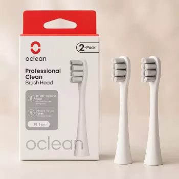 OCLEAN P1C10 nomaināmās birstes galviņas pelēkā krāsā, 2 gab.