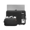 tomtoc Sleeve Kit 16 inch MacBook Pro un 15.3 inch MacBook Air, melns