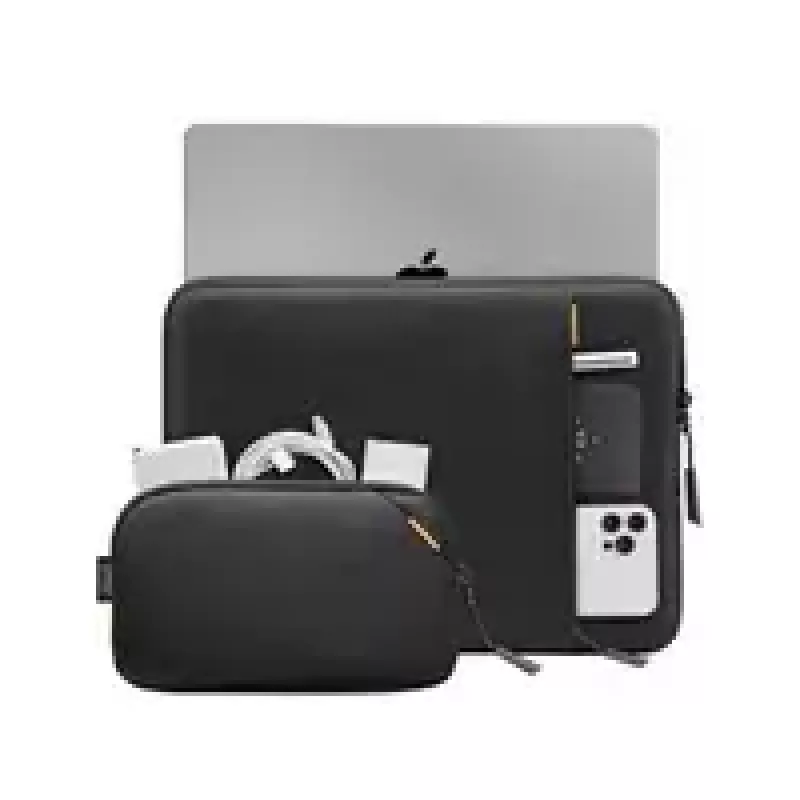 tomtoc Sleeve Kit 16 inch MacBook Pro un 15.3 inch MacBook Air, melns