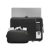 Tomtoc Sleeve Kit TOM-A13-C12D aizsargmaciņa 13 collu MacBook Pro/Air — melna