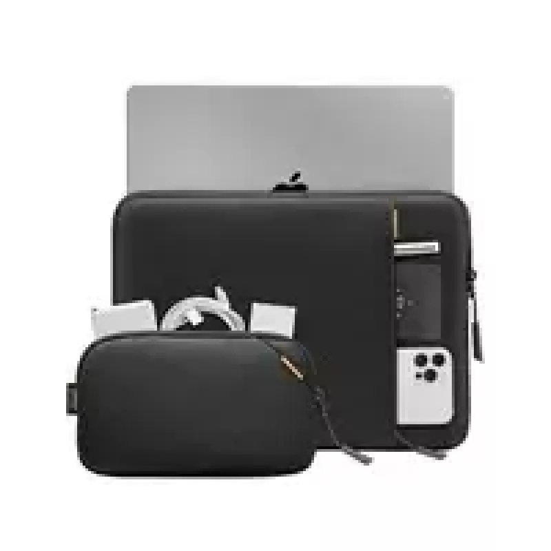 Tomtoc Sleeve Kit TOM-A13-C12D aizsargmaciņa 13 collu MacBook Pro/Air — melna