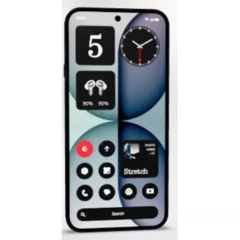 Viedtālrunis Nothing 4a — 6.78 collu (17.2 cm), Snapdragon 7s Gen 4, 8 GB RAM, 128 GB, 50 MP trīskāršā kamera, 5080 mAh, Dual SIM, Android 16.0, Melns