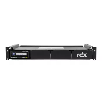 Overland-Tandberg 1.5U Rackmount QuadPAK korpuss 1–4 ārējiem RDX diskdziņiem, 19 collu, melns