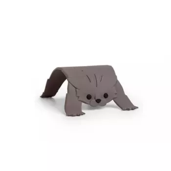 Paliktnis Ototo Design Scaredy Cat silikona brūns 139,7x266,7x5,08 mm