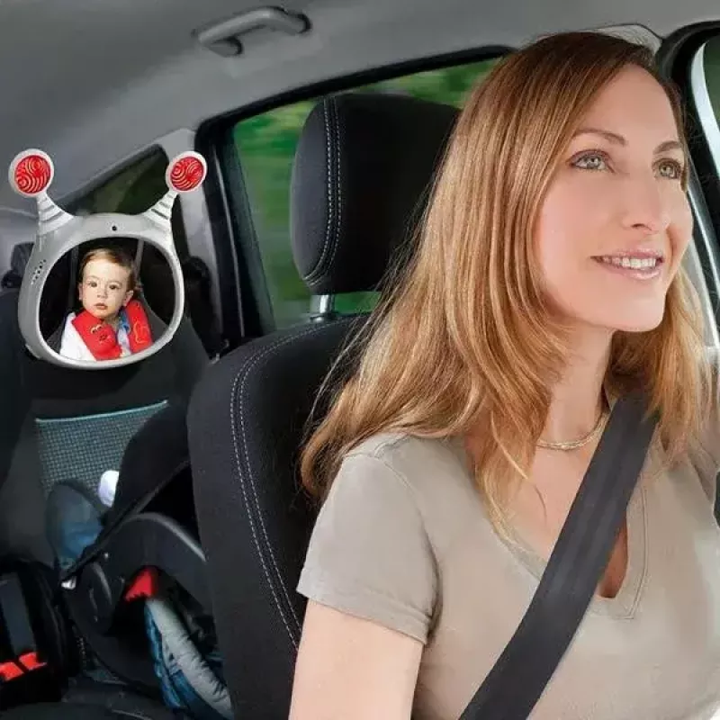 Benbat OLY automašīnas spogulis aizmugurē sēdoša bērna novērošanai, pelēks