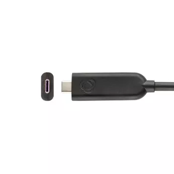 Kramer Electronics CLS-AOCU32/FF-35 USB-C uz USB-C aktīvais hibrīdkabelis 10.7 m, melns