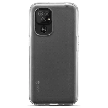 Mobilā telefona vāciņš Doro 8161 Doro 8110, silikona, caurspīdīgs, 15,5 cm (6,1 inch) ekrāniem