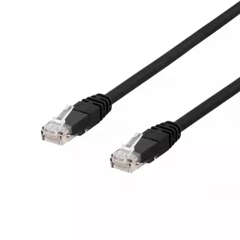 Tīkla kabelis Deltaco TP-620UV RJ-45 Cat6 20 m Melns