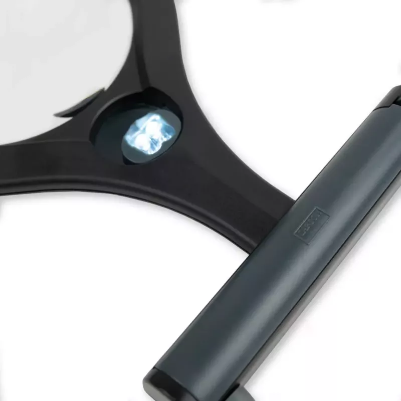 Rokas palielināmais stikls Carson LumiCraft 2x, LED, ar baterijām, melns, 135×23×226 mm