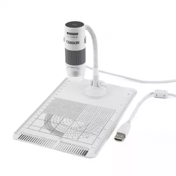 Digitālais mikroskops Carson EFLEX 300x, 75–300x palielinājums, 1600×1200 kamera, pelēks/balts