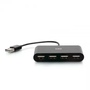 C2G 4-Portu USB-A Hubs C2G 54462 USB 2.0 480 Mbit/s