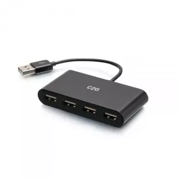 C2G 4-Portu USB-A Hubs C2G 54462 USB 2.0 480 Mbit/s