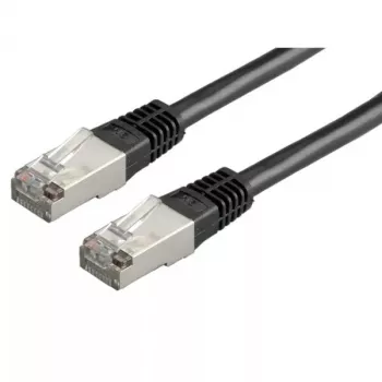 Tīkla kabelis ROLINE FTP Patch Cord Cat.5e RJ-45 0,5 m Melns