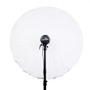 Atstarojošs lietussargs Elinchrom 26761 — 105 cm diametrs, melns ārpuse, balts iekšpuse