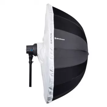 Atstarojošs lietussargs Elinchrom 26761 — 105 cm diametrs, melns ārpuse, balts iekšpuse