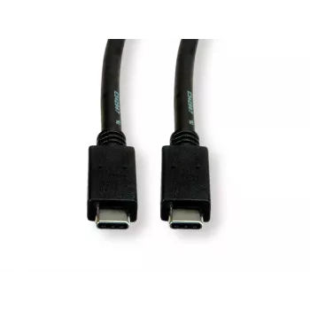 USB-C kabelis VALUE 11.99.9057 USB 3.2 Gen 2 0.5m Melns