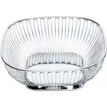 Pasniegšanas grozs Alessi 845 Square Nerūsējošais tērauds 230x230 mm
