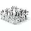 Pasniegšanas grozs Alessi ESI18 Square, nerūsējošais tērauds, 205x205x83 mm