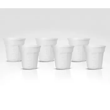 Kafijas krūzīšu komplekts BIALETTI BICCHIERINO Balts — 6 gab.