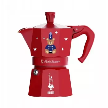 Moka kafijas automāts BIALETTI Moka Express 3 tases (150 ml) Sarkans