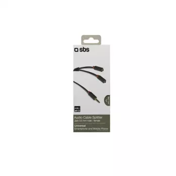 Audio stereo kabelis SBS Audio 3.5 mm ligzdu sadalītājs
