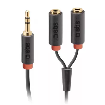 Audio stereo kabelis SBS Audio 3.5 mm ligzdu sadalītājs